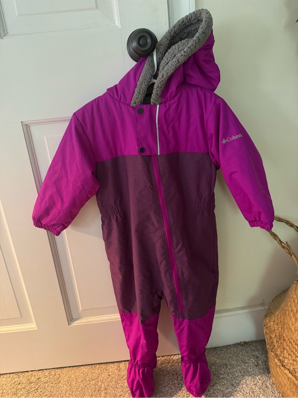 Columbia Toddler Sherpa-Lined Jacket in Fuschia (18-24 month)